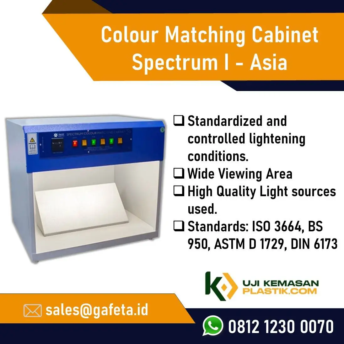 Presto Color Matching Cabinet Spectrum Asia II - Simulasi 5 Cahaya